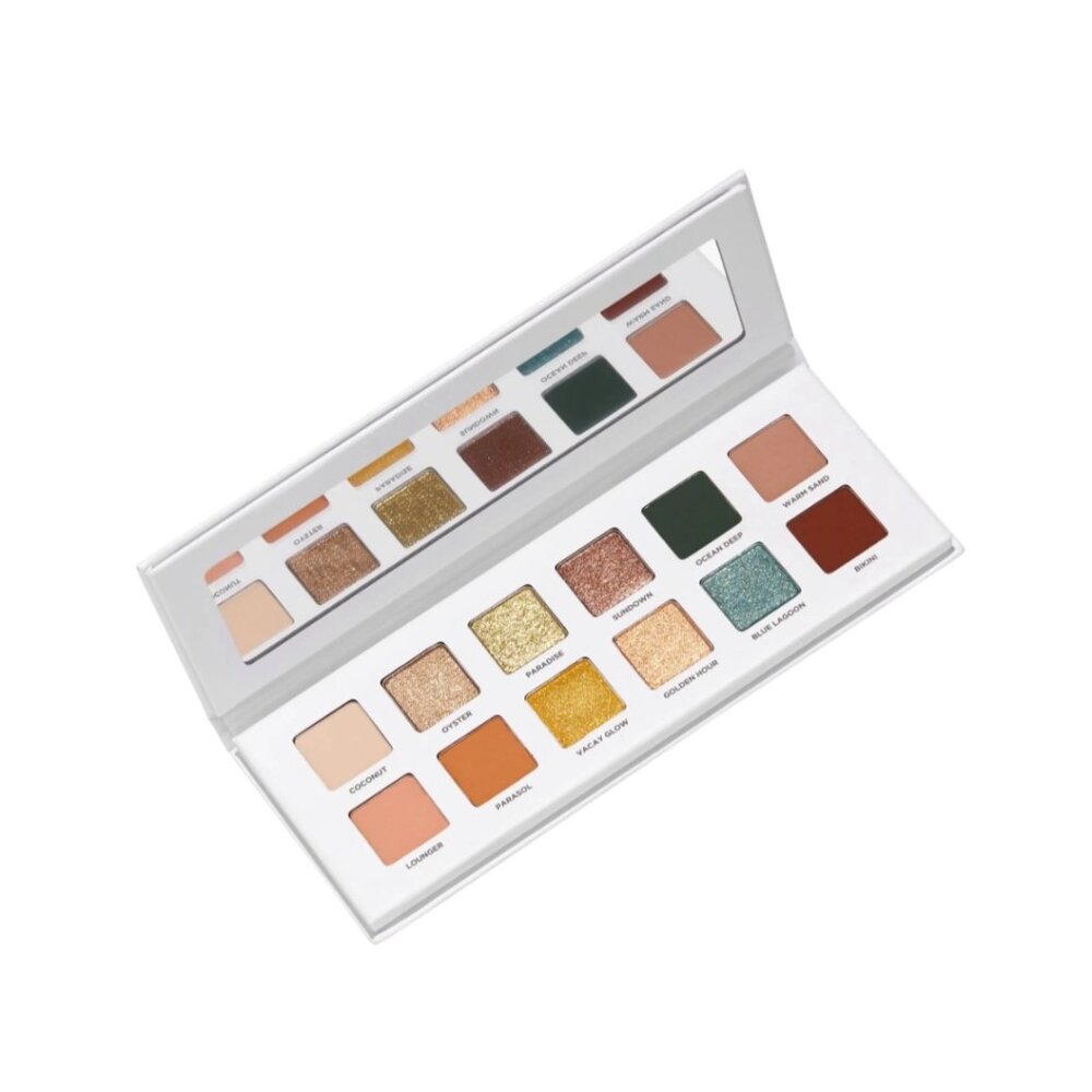 ICONIC LONDON Beachside Babe Eyeshadow Palette 12 Shades NEW